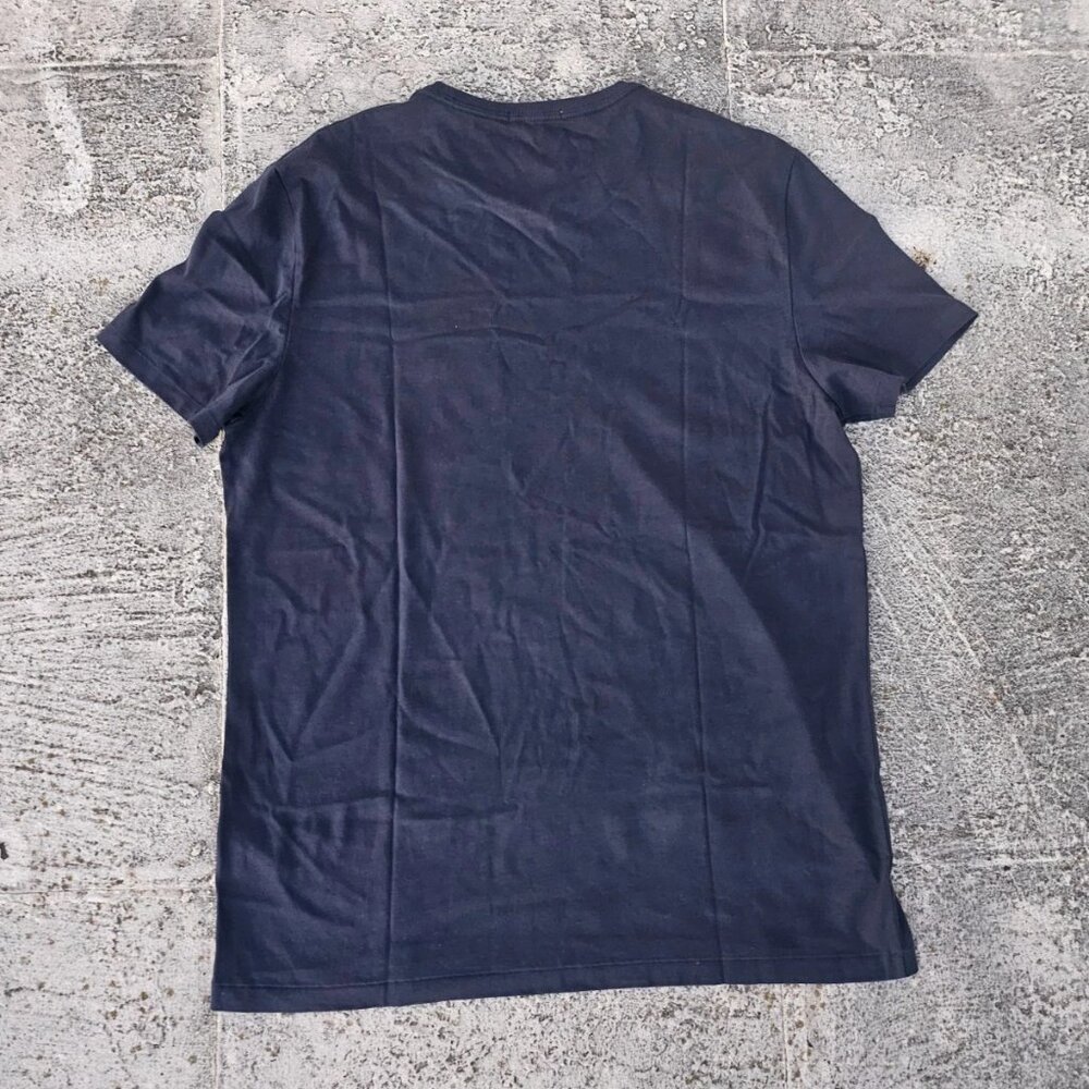 Burberry Men Tee Blue Cotton Crew Neck Short Sleeve T Shirt Size XL Authentic - Picture 3 of 12